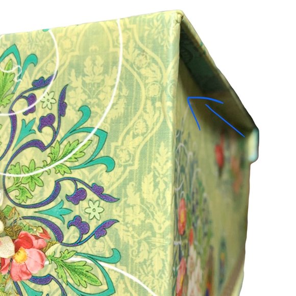 Punch Studio Royal Peacock Flip Top Decorative Nesting Box, Large 94811 - Picture 5 of 7